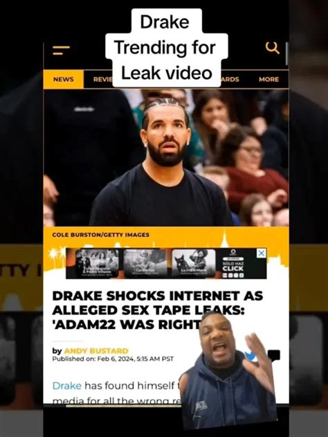 porn drake leaked video|Drake Shocks Internet As Alleged Sex Tape Leaks 